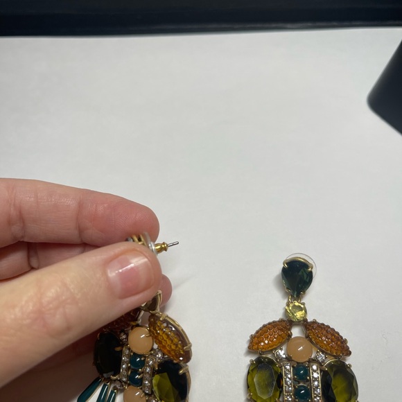 J Crew Elegant Multicolor Dangle Earrings - Picture 3 of 3